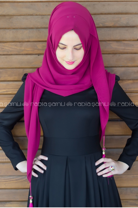 Rose Elbise Siyah - Rabia Şamlı