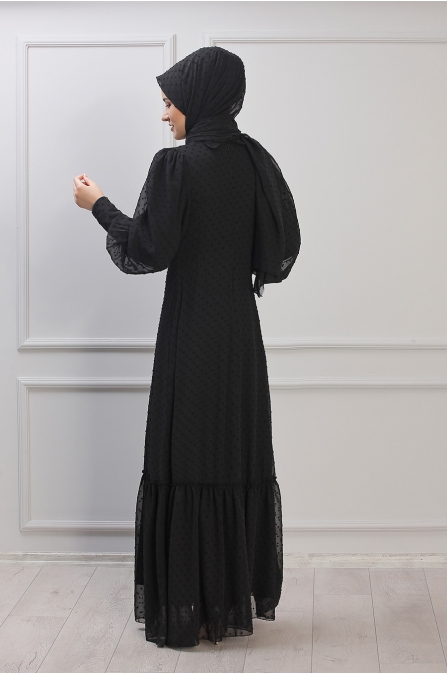 Işıl Elbise - Siyah - Rana Zen