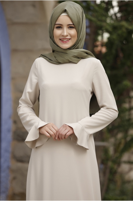 Rana Zen - Kalem Elbise - Taş