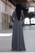 Kumsal Elbise - Gri - Rana Zen