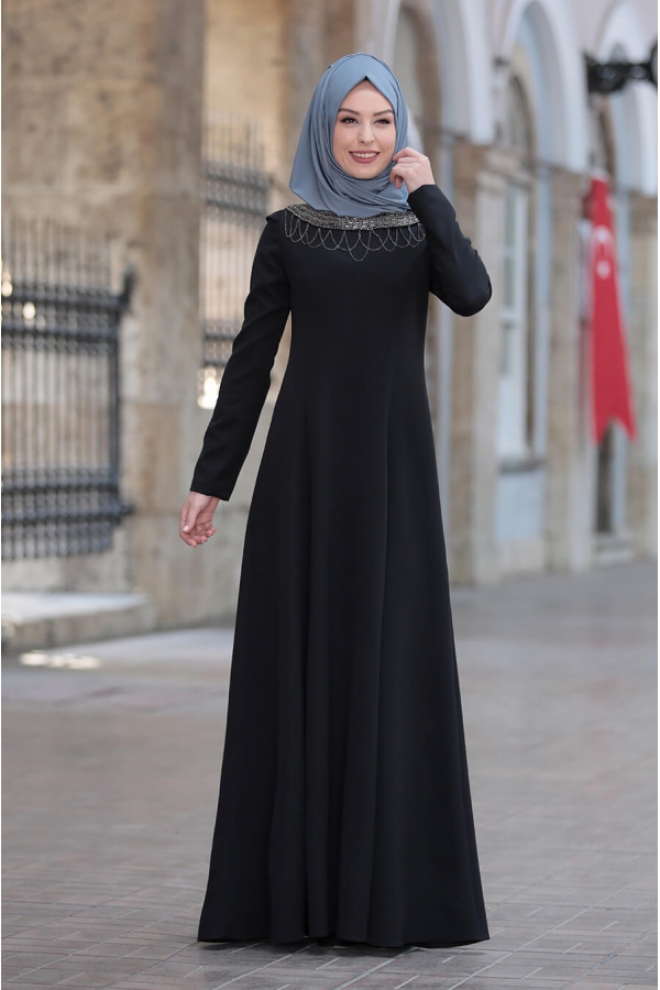 Kumsal Elbise - Siyah - Rana Zen