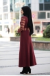 Minel Elbise - Bordo - Rana Zen