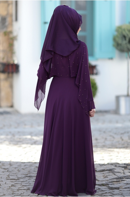 Som Fashion - Nur Abiye - Mor