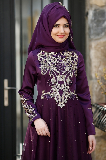 Som Fashion - Rana Abiye - Mürdüm