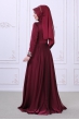 Safir Abiye - Bordo - Som Fashion