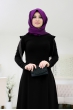 Zincirli Büşra Abiye - Siyah - Som Fashion