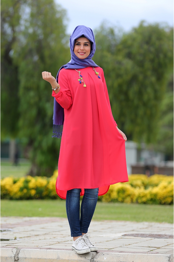 Sena Tunik - Nar Çiçeği - Som Fashion