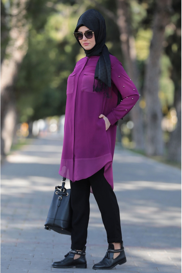 Som Fashion - Fuşya Tarz Tunik