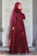 Aden Abiye - Bordo - Sümay Moda