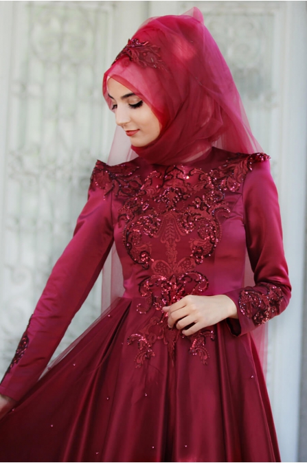 Aden Abiye - Bordo - Sümay Moda