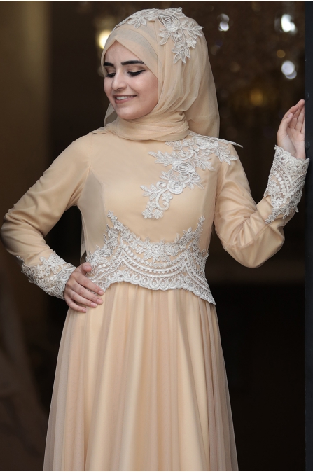 Sümay Moda - Alya Abiye - Gold