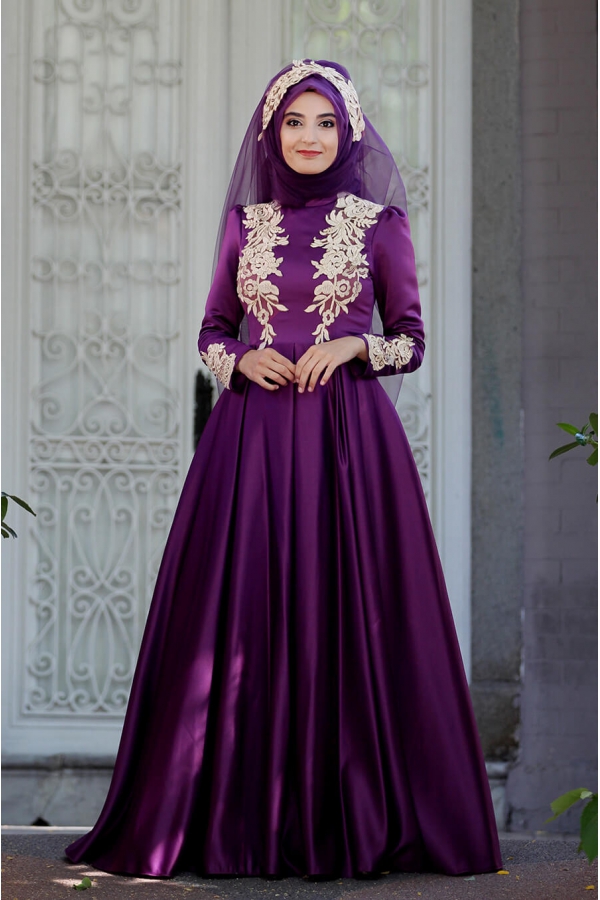 Eflin Abiye - Mor - Sümay Moda