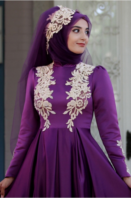 Eflin Abiye - Mor - Sümay Moda