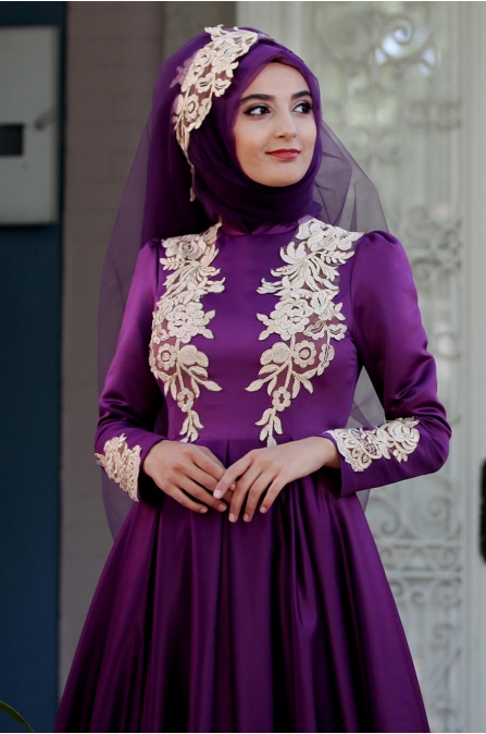 Eflin Abiye - Mor - Sümay Moda