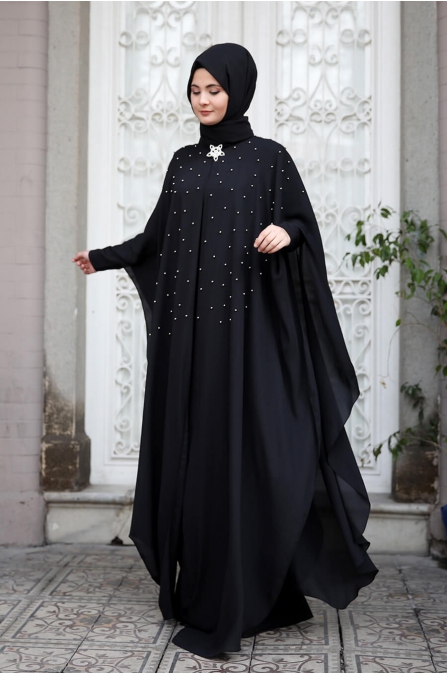 Mahpeyker Abiye  - Siyah - Sümay Moda