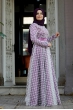 Nurunnisa Abiye  - Mürdüm - Sümay Moda