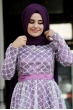 Nurunnisa Abiye  - Mürdüm - Sümay Moda