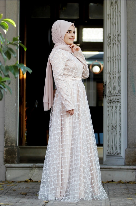 Nurunnisa Abiye  - Somon - Sümay Moda