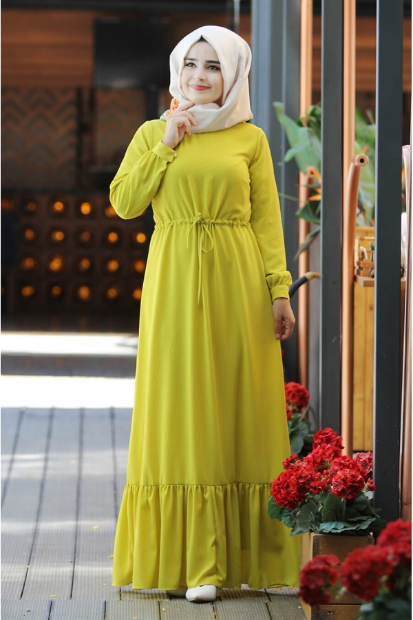 Elisa Elbise - Sarı - Sümay Moda