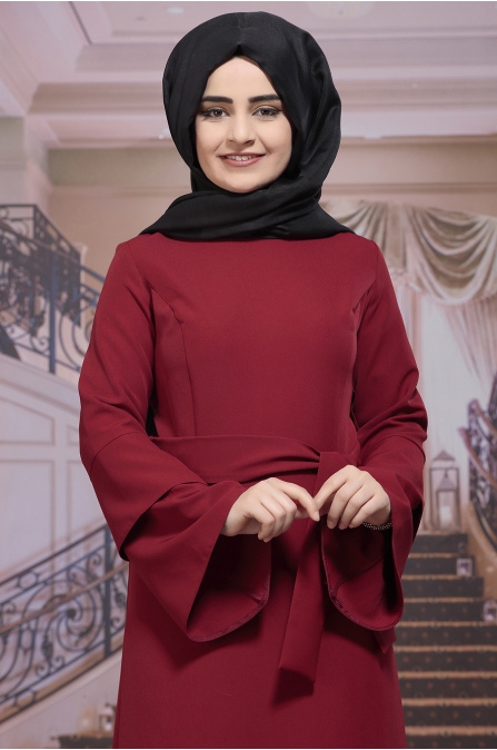 Rana Kırmızı Elbise - Sümay Moda
