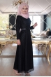 Perin Dantel Elbise - Siyah - Sümeyra Aksu