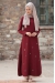 KuşGözü Tunik - Bordo - Sure Tesettür