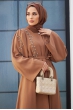 Omuzu Taşlı Abaya - Camel