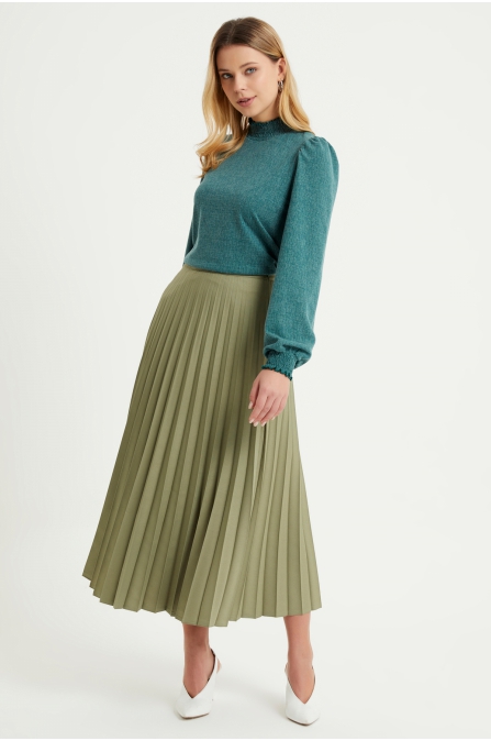Piliseli Basic Etek - Mint
