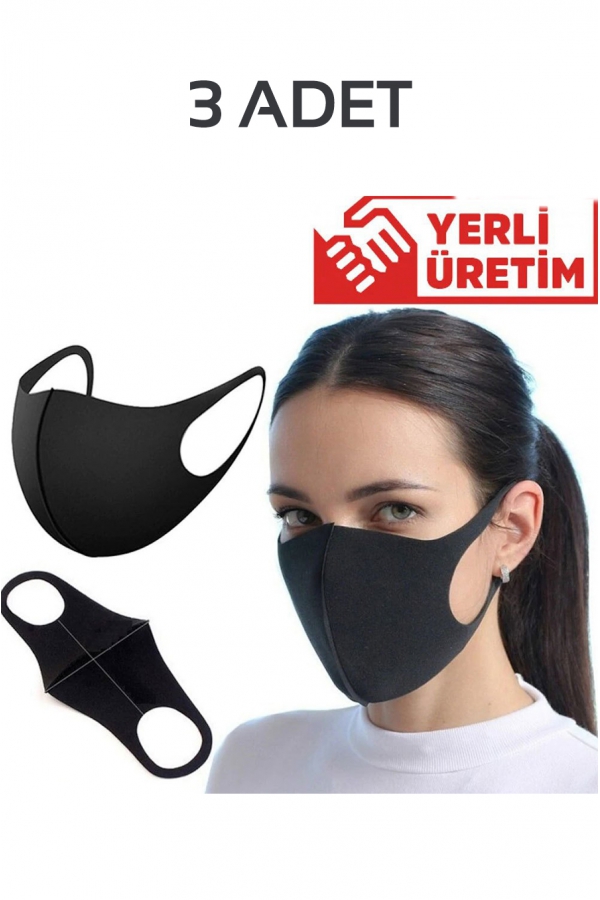 3 Adet Yıkanabilir Nano Yüz Maskesi