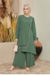 Zincirli Tunik Pantolon Takım - Zümrüt