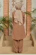 Taş Detaylı Tunik Pantolon Takım - Camel