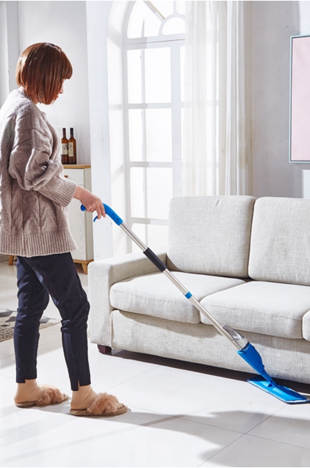 Sprey Mop + Yedek Mop Microfiber Su Hazneli Mop