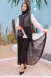 Piliseli Yelek - Siyah